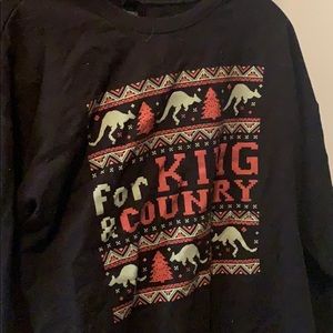 King and Country Christmas sweater